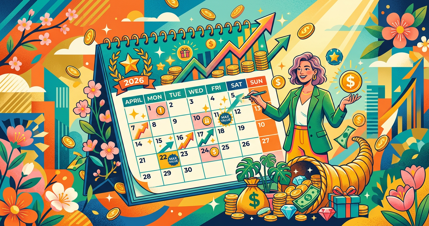April 2026 Bonus Calendar: Maximum Value This Month